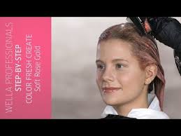 Color Fresh Create Step By Step Soft Rose Gold Youtube