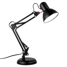 E27 Adjustable Metal Swing Arm Desk Lamp Clamp Mount Flexible Folding Table Led Light With Clip Base For Office Home No Bulb Desk Lamps Aliexpress