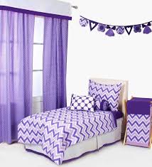 purple zigzag 4 piece toddler bedding