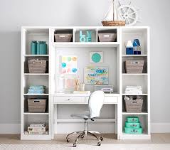 This drop front desk works great for a lot of spaces. Preston Desk Storage Wall System Playroom Storage Pottery Barn Kids