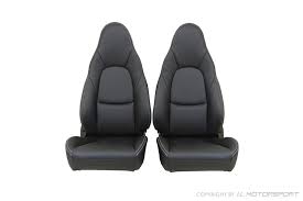 Leather Seat Covers Set Of Two Black