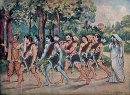 Image result for image of pandava with dropdi and dog
