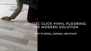 uniclic vinyl flooring explained