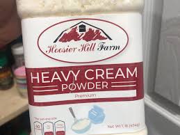 heavy cream powder nutrition facts