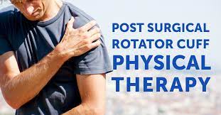 post surgical rotator cuff tear therapy