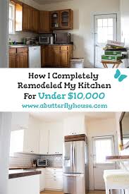 Diy kitchen remodeling on a budget: Budget Kitchen Remodel How I Kept It Under 10 000 A Butterfly House