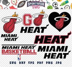 The miami heat first took the court in 1988, but what you probably didn't know is the team selected its first logo via fan vote. Miami Heat Miamiheat Logo Svg Pack Basketballteam Nba Basketballleague Basketball Cutfiles Vector C Miami Heat Miami Basketball Basketball Teams
