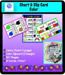 Colors Chart And Clip Card