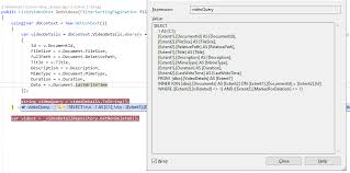 eny framework check sql queries and