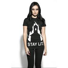 Blackcraft Cult Stay Lit Womens Capsleeve T Shirt