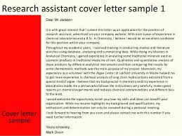 Sample Cover Letter For Chemistry Lab Assistant Research 2
