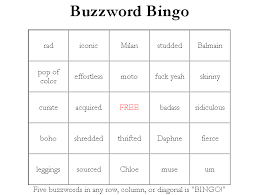 All About Buzz Word Generator And Corporate Buzz Word Bingo