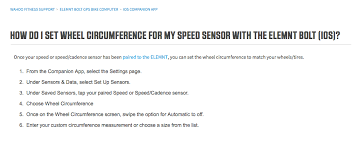 Wahoo Speed Sensor How Does It Work Exactly Bicycles