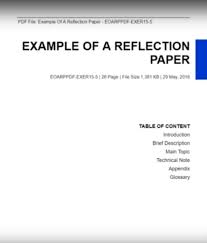 How To Write A Reflection Paper Paperstime Reflection Paper Example