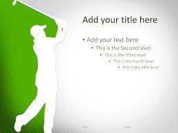 Golf Powerpoint Template Green Presentationgo Com