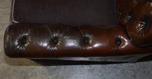 hand dyed cigar brown leather sofa with