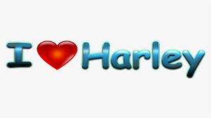 harley love name heart design png