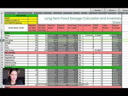 long term food storage calculator