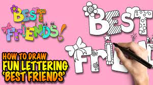 how to draw best friends fun