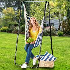 Hammock Chair Stand Or Striped Hanging