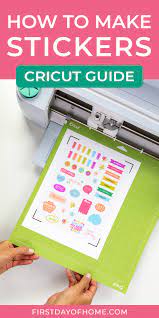 how to make stickers with cricut