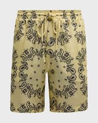 Nanushka Men's Doxxi Paisley Silk Shorts