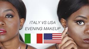 italian vs american evening makeup