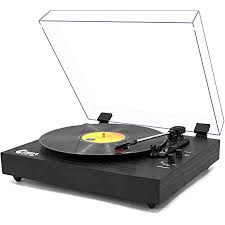 Check spelling or type a new query. Amazon Com Retro Record Player For 33 45 78 Rpm Vinyl Records Bluetooth Belt Drive Turntable With Built In Stereo Speakers Black Wood Electronics