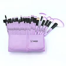 makeup tools brushes purple