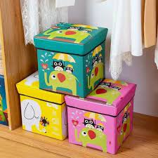 multicolor cardboard kids toy storage box