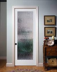 Bamboo Decorative Glass Interior Door