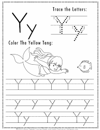 free letter y tracing worksheets sly