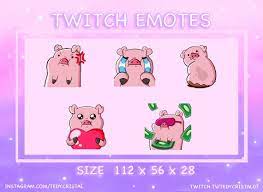 Cute Waddles From Gravity Falls Pig Twitch Emotes / Twitch - Etsy