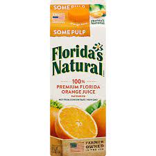 premium florida orange juice with