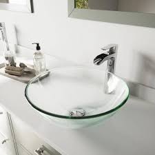 Vigo Glass Round Vessel Bathroom Sink