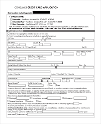 Consumer Credit Application Form Template 40 Free Credit Application