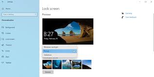 customize your windows lock screen