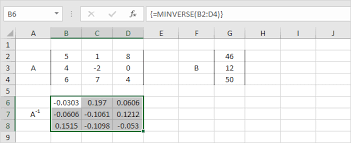 linear equations in excel