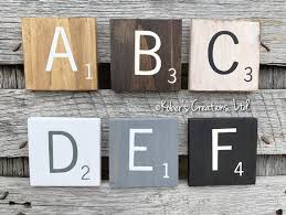 large scrabble letters 5 5 wood