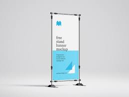 free banner stand mockup 100x200 cm