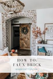 How To: Faux Brick