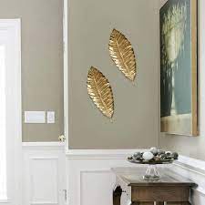 Homeroots Gold Elegant Leaf Wall Decor