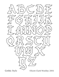 italian gothic calligraphy letters