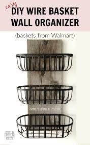 Wire Baskets Organizer Diy Girls