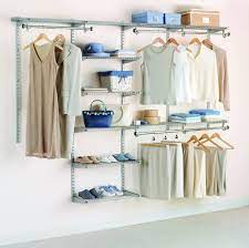 The organizer features 8 shelves and 3 closet rods that expand from 30 in. Amazon Com Rubbermaid Configurations Deluxe Closet Kit Titanium 4 8 Ft Wire Shelving Kit With Expandable Shelving And Telescoping Rods Custom Closet Organization System Easy Installation Home Kitchen