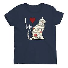 I Love My Cat T Shirt Women S Semi Fitted