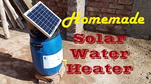 solar water heater homemade how to