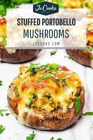stuffed portobello mushrooms jo cooks