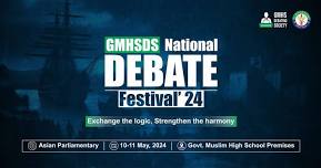 GMHSDS National Debate Festival'24
