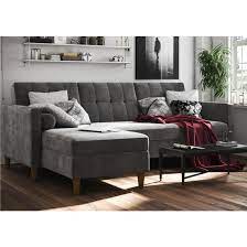 hertford fabric sectional sofa bed with